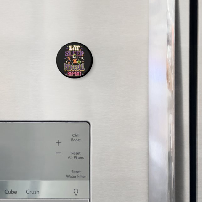 Ät Sova Pickleball Upprepa Pickleball  Magnet (In Situ (Fridge))