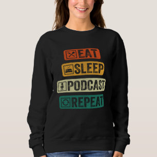 Ät Sova Podcast Upprepa Poddare Poddning Str T Shirt