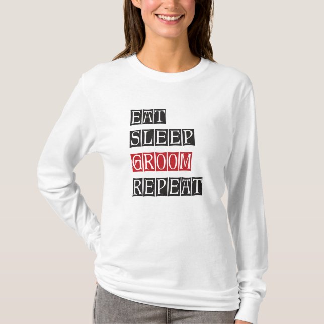 Ät Sova Pynta Upp Reptera T Shirt (Framsida)