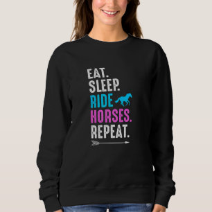 Ät Sova Rid Hästar Upprepa Rid Ridande Farmer Hor T Shirt