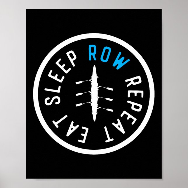 Ät Sova Ro Repeterande Matchande Besättningsteam R Poster (Framsidan)