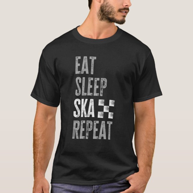 Ät Sova Ska Upprepa 2 Ton T Shirt (Framsida)