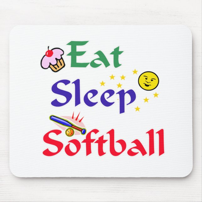 Ät Sova Softboll Musmatta (Framsidan)