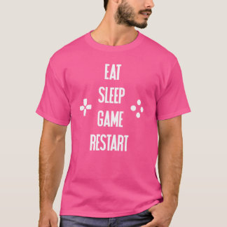 Ät Sova Spel Omstart Video vintage T Shirt
