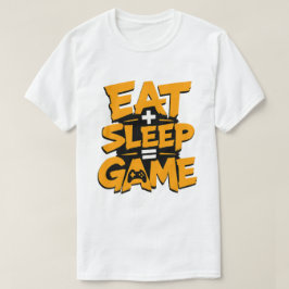 Ät Sova Spel Orange Grunge Spelare Citat T Shirt