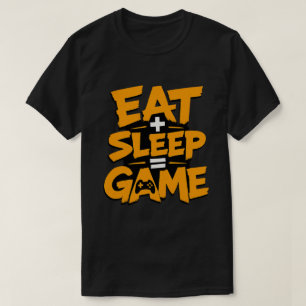 Ät Sova Spel Orange Grunge Spelare Citat T Shirt