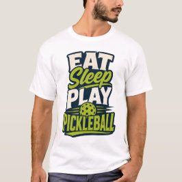 Ät Sova Spela Pickleball Retro Sport T Shirt