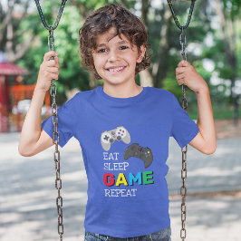 Ät Sova Spela Upprepa | Spelare T Shirt