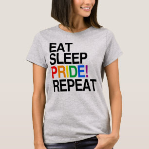 Ät Sova Stolthet Upprepa T Shirt