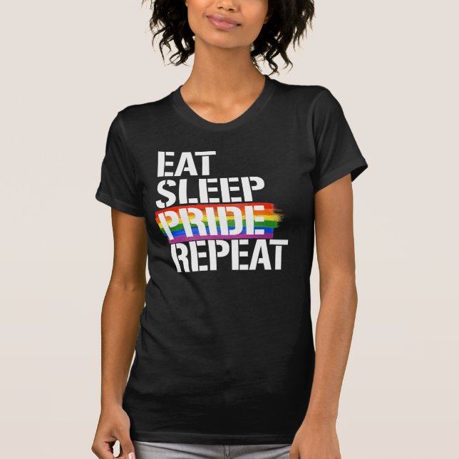 Ät Sova Stolthet Upprepa T Shirt (Framsida)