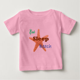 Ät Sova Strand - Babyblus Ekologisk Tee Shirt