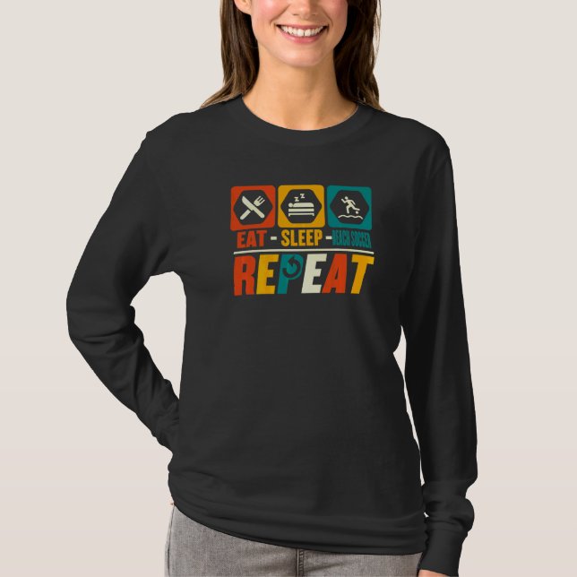 Ät Sova Strand Fotboll Upprepa   Strand Fotboll Sp T Shirt (Framsida)