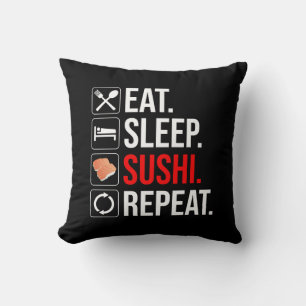 Ät. Sova. Sushi. Repetera Kudde