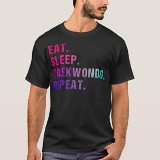 Ät Sova Taekwondo Upprepa T Shirt