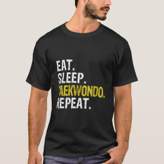 Ät Sova Taekwondo Upprepa T Shirt