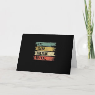 Ät Sova Teater Upprepa Teater Tech Gåvor Skådespel Kort