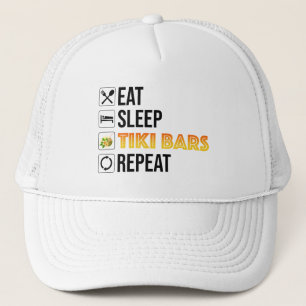 Ät. Sova. Tiki Bars. Upprepa Keps