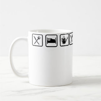 Ät Sova Trädgård Upprepa Trädgårdsskötsel Trädgård Kaffemugg