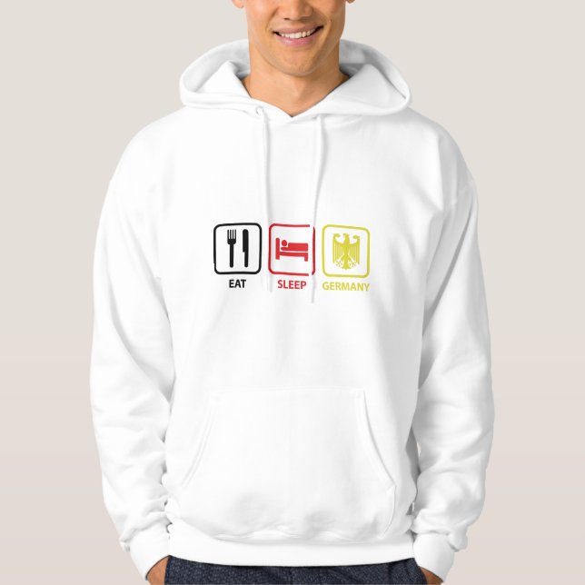 Ät Sova Tyskland Hoodie (Framsida)