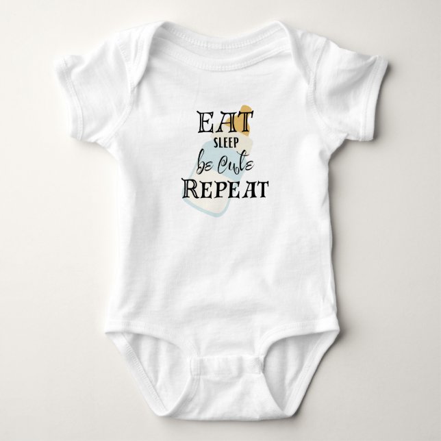 Ät, sova, var tyst, upprepa! t shirt (Framsida)