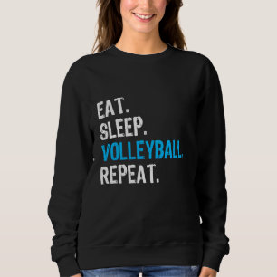 Ät Sova Volleyboll Upprepa, Rolig Volleyboll T-shi T Shirt
