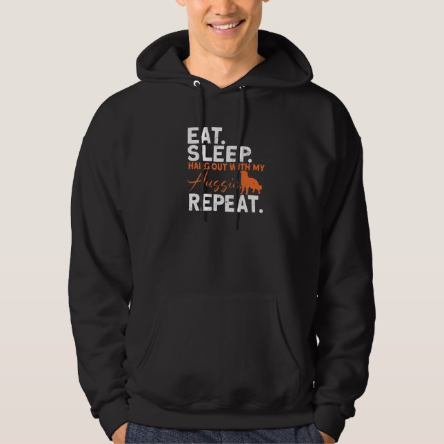 Ät sparken ut med min aussie Upprepa Australien Hoodie (Framsida)