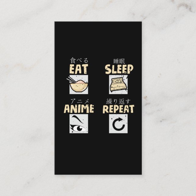 Ät sparläge Animera Upprepa passering av asiatisk  Visitkort (Framsida)