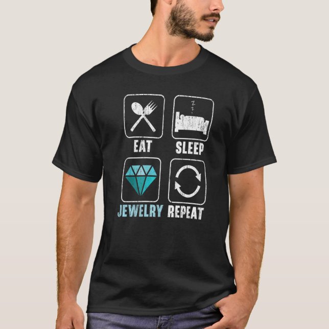 Ät Ssov Jewelry Repeat Jewelry Maker Goldsmith T Shirt (Framsida)