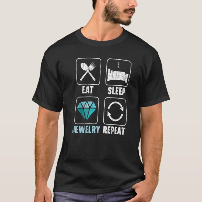 Ät Ssov Jewelry Repeat Jewelry Maker Goldsmith T Shirt (Framsida)