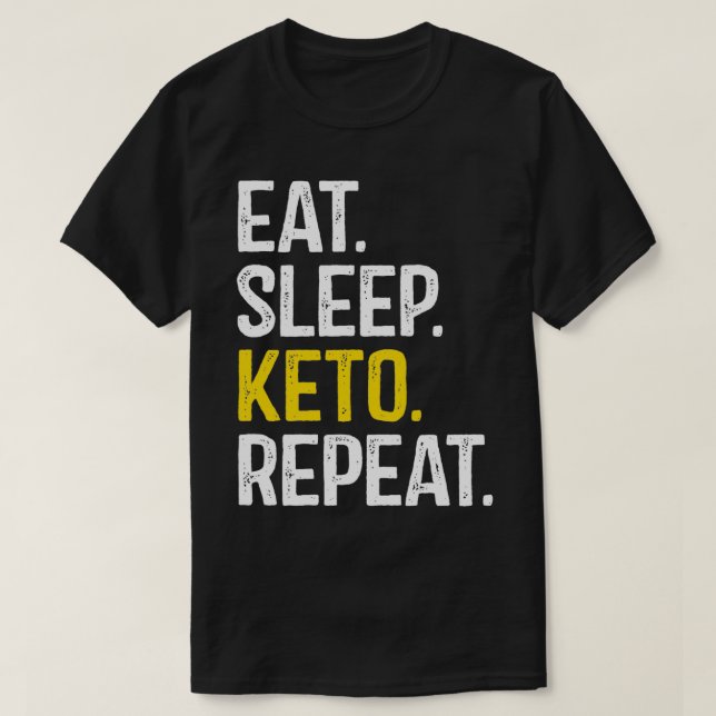 Ät Ssov Keto Upprepa 6 T Shirt (Design framsida)