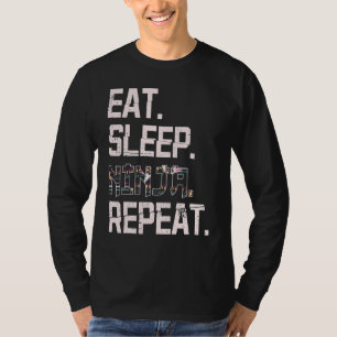 Ät Ssov Ninja Upprepa Japan Shinobi för Ninja Fläk T Shirt
