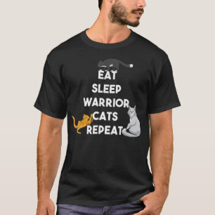 Ät Ssov Warrior Cats Repeat Funny Cat Lover Kitt T Shirt