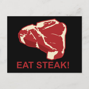 Ät STeak Vykort