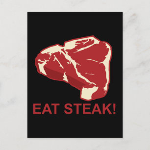 Ät STeak Vykort