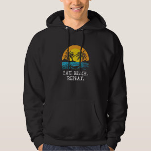 Ät Strand Upprepa Ocean Hobby Strand Nöje Sommar Hoodie
