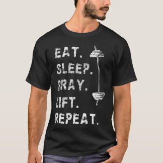 Ät Sulla Prata Lyft Upp Repetera Gym Kristen Rolig T Shirt