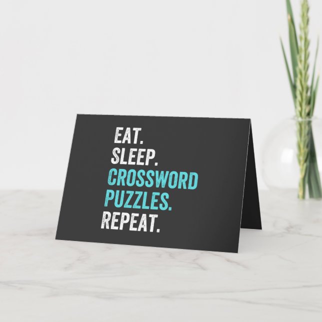 Ät.Sväng. Crossword Puzzles. Upprepa. Helgkort (Framsida)