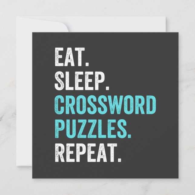 Ät.Sväng. Crossword Puzzles. Upprepa. Inbjudningar (Framsida)