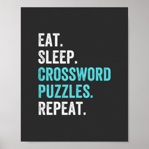 Ät.Sväng. Crossword Puzzles. Upprepa. Poster