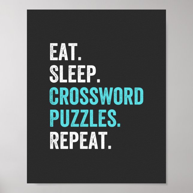 Ät.Sväng. Crossword Puzzles. Upprepa. Poster (Framsidan)
