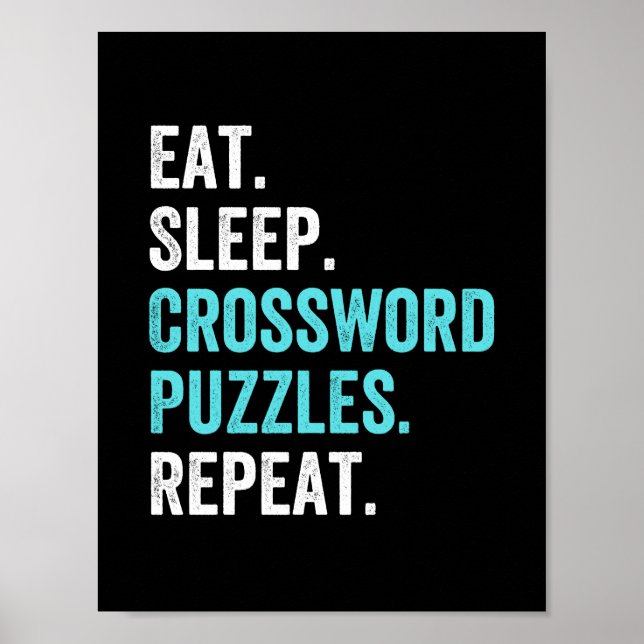 Ät.Sväng. Crossword Puzzles. Upprepa. Poster (Framsidan)