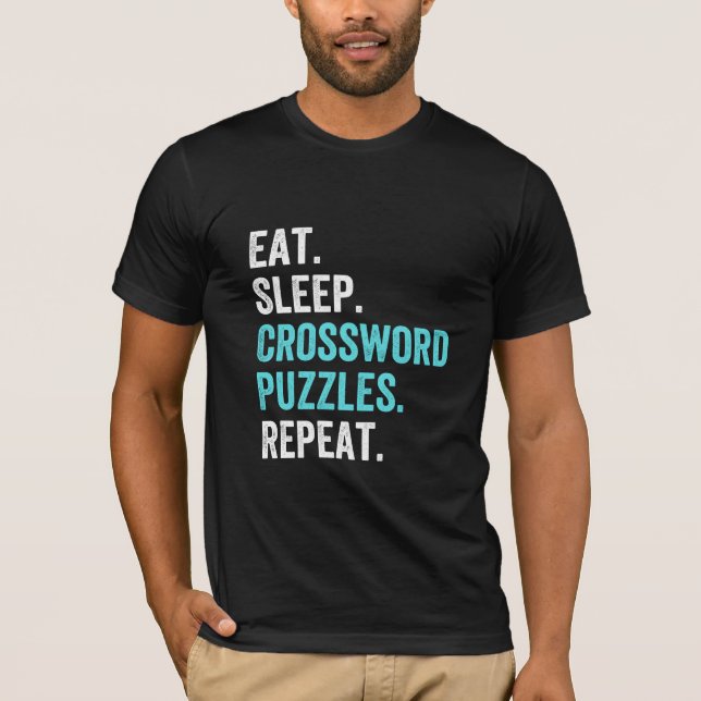 Ät.Sväng. Crossword Puzzles. Upprepa. T Shirt (Framsida)