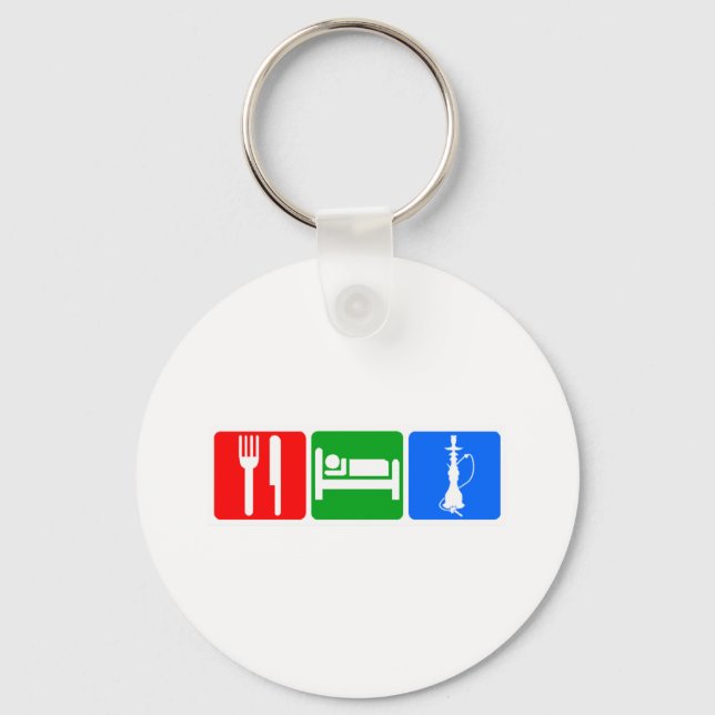 Ät,Sväng,Hookah Nyckelring (Framsida)