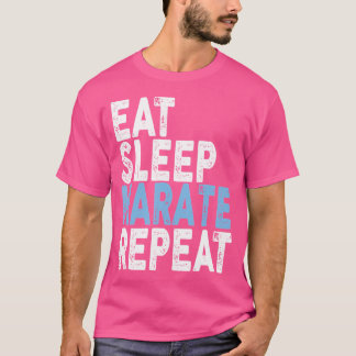 Ät Sväng Karate Upprepa Karate Tee