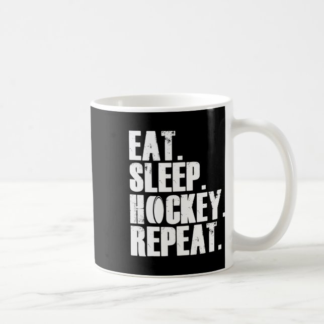 Ät Sviloläge Hockey Repeat Gift Shirt Manar Kaffemugg (Höger)