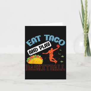 Ät Taco Och Spela Bysketbyll Mexico Cinco De Mayo Kort