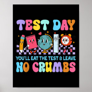 Ät testen Lämna inga Crumbs motiv som säger Poster