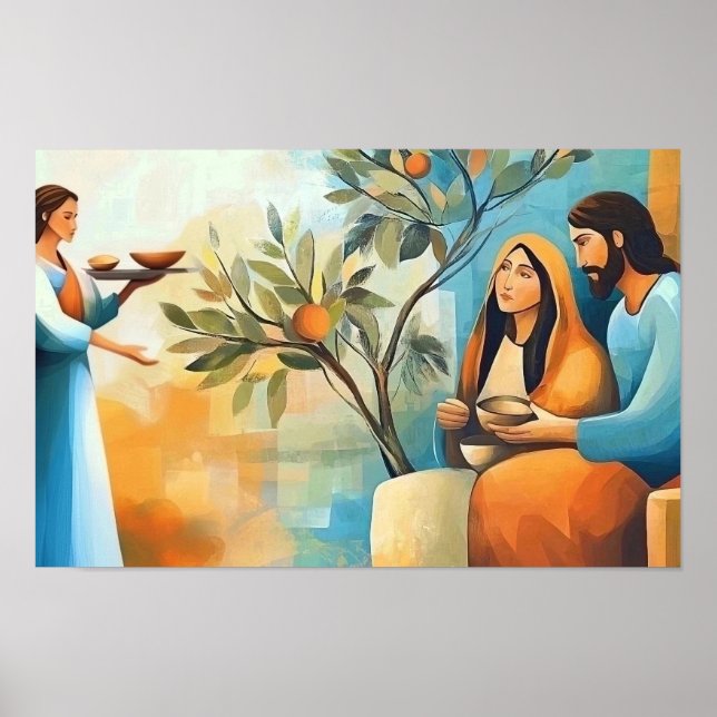 At the Home of Martha and Mary Poster (Framsidan)