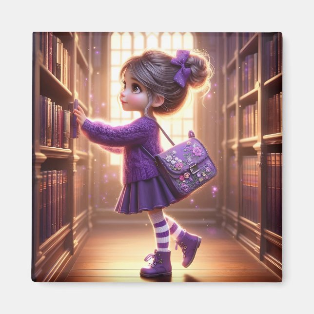 At the Library - Purple Magnet (Framsidan)
