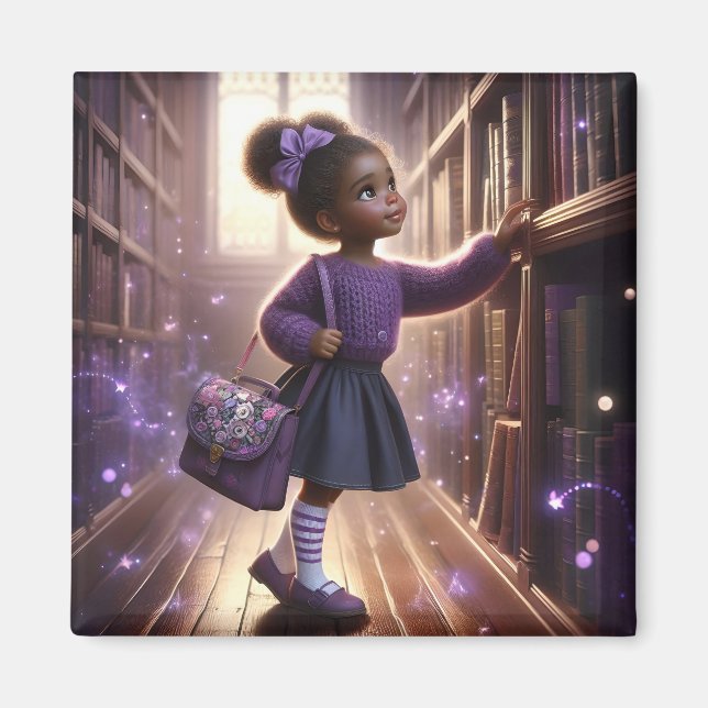 At the Library - Purple Magnet (Framsidan)